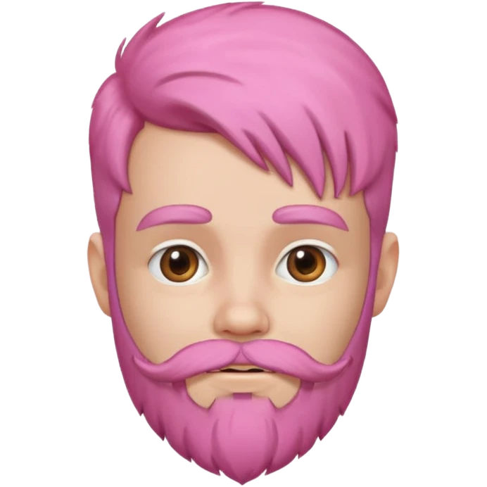 a child with pink beard emoji