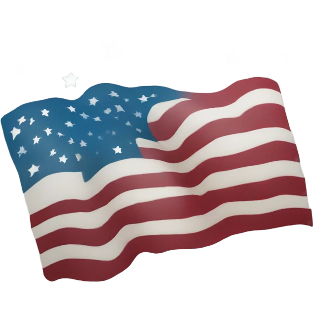 American flag flipped 180 degrees  emoji