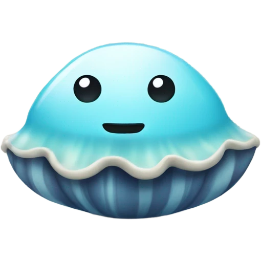 Clam with water emoji
