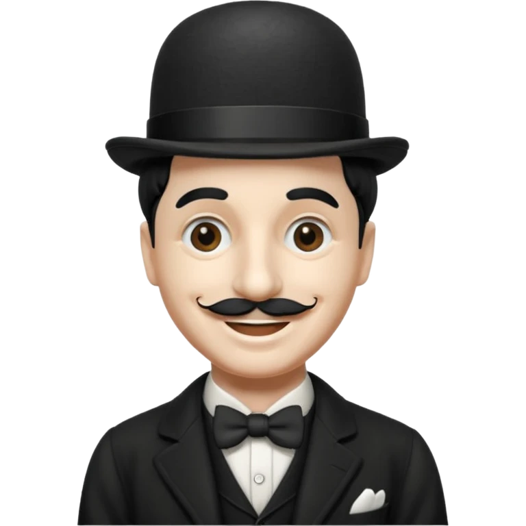 Quiero una imagen graciosa de charles chaplin por favor emoji