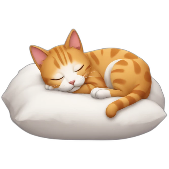 cat sleeping emoji