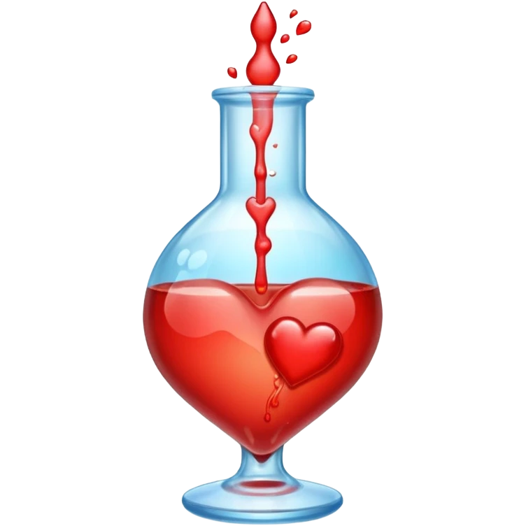 Heart emoji with things of laboratory  separados emoji