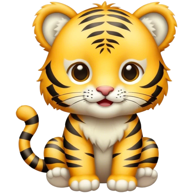 light yellow baby tiger  emoji