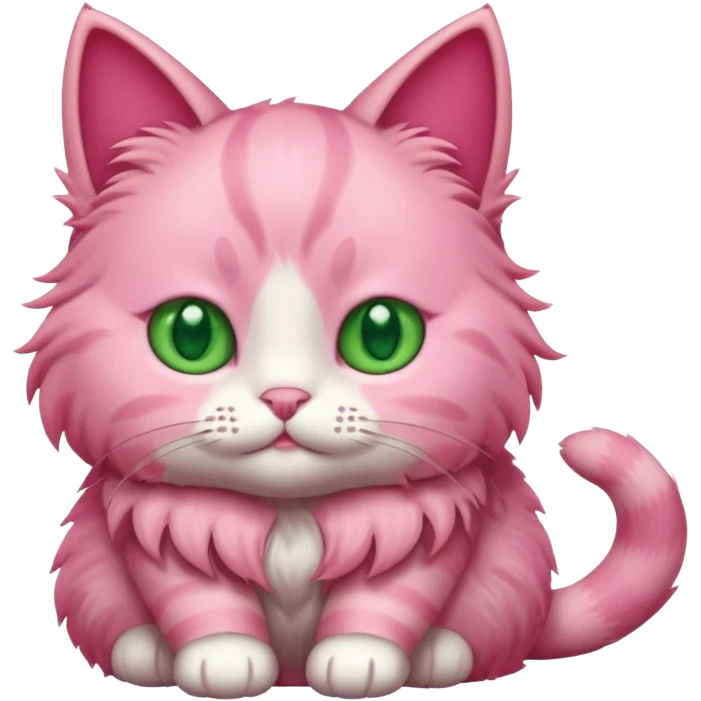 Pink cat emoji
