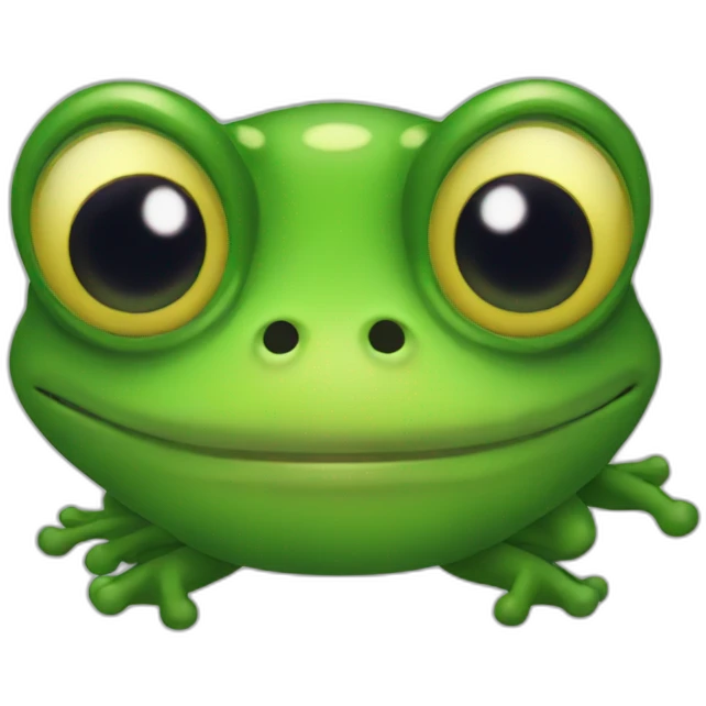 a frog in the form of a demon emoji