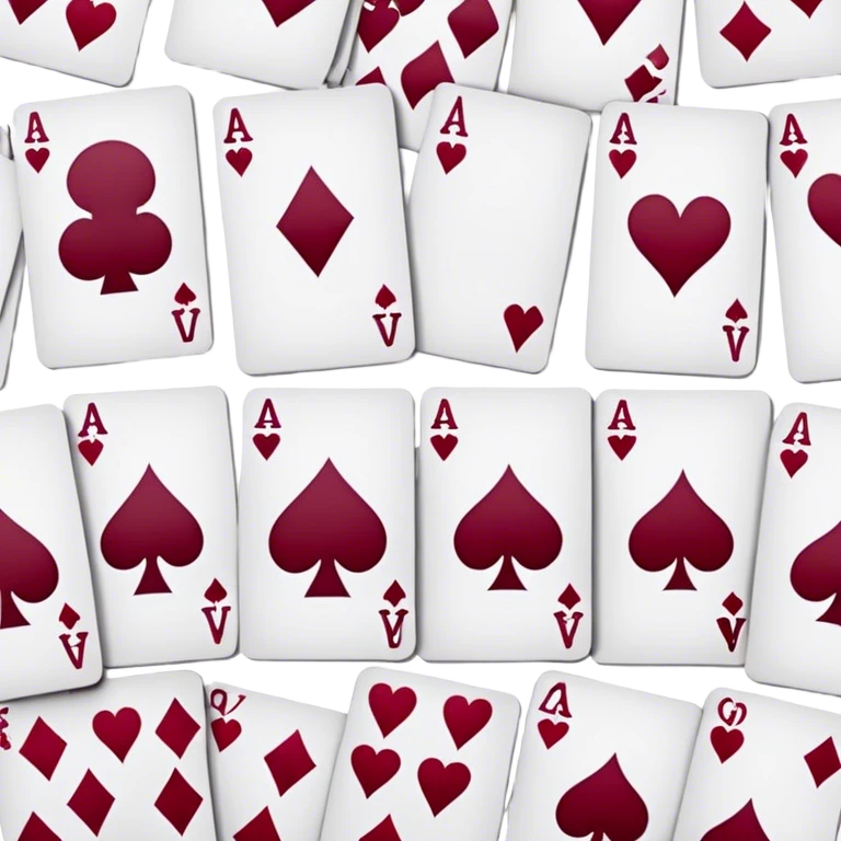 burgundy cards emoji