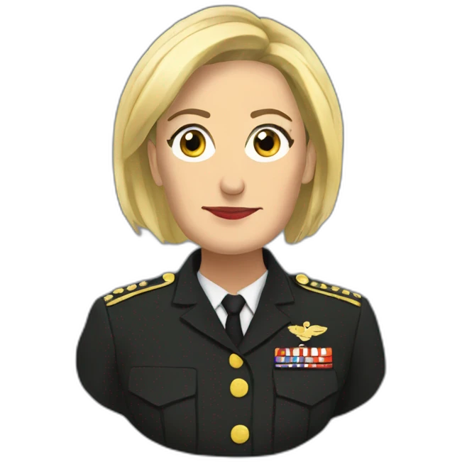 Marine le pen noir emoji