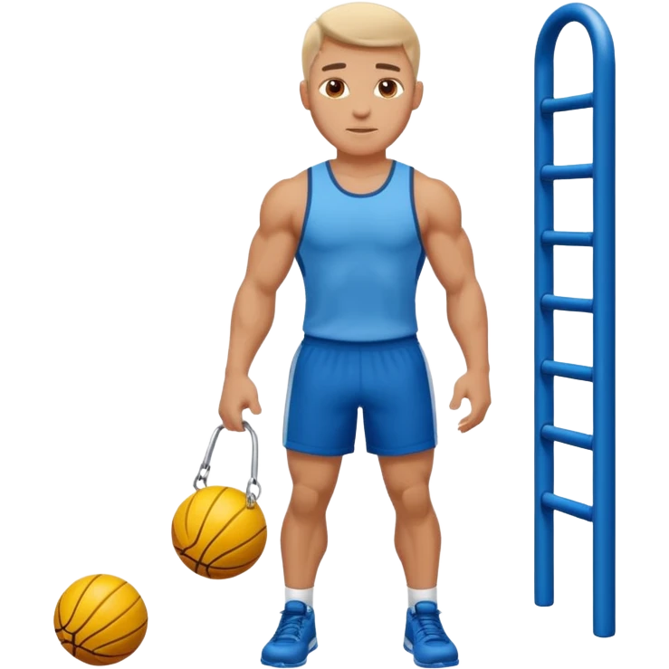 white sportsman in the playground emoji