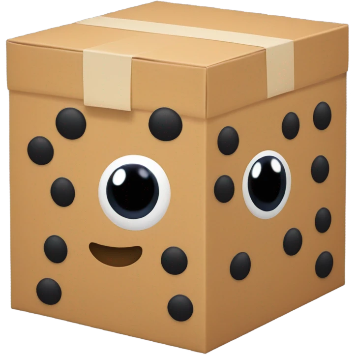 A box with (black oval dot Kirby eyes) emoji