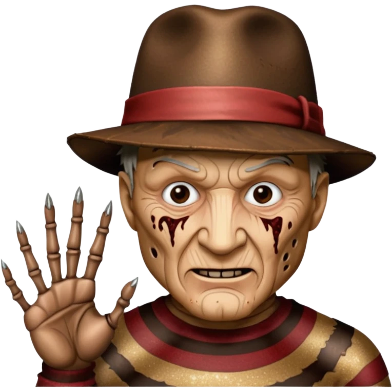 glitter freddy krueger emoji