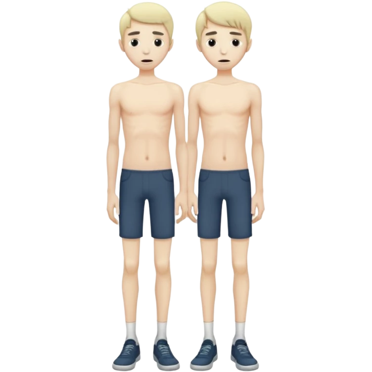 anorexic guy full skinny full body emoji