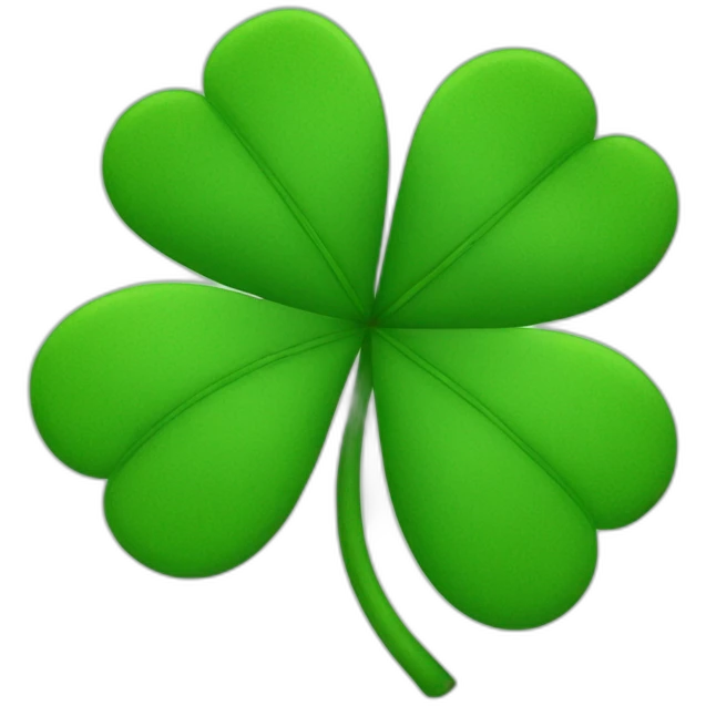 Four-leaf clover emoji