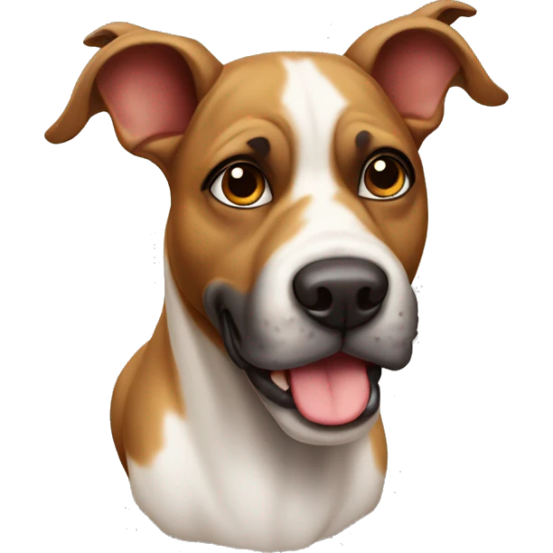 Bull Arab dog, brown, cute  emoji