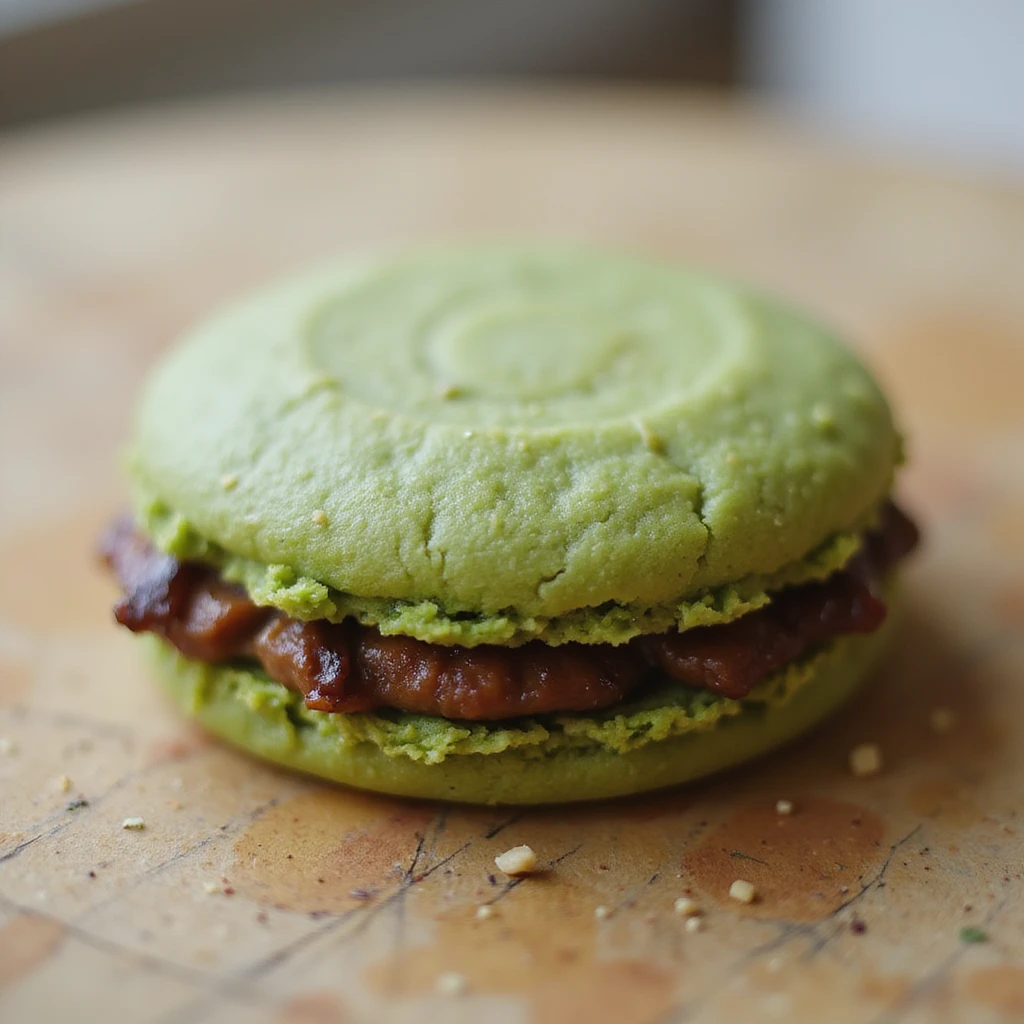 a matcha cookie, realistic style emoji