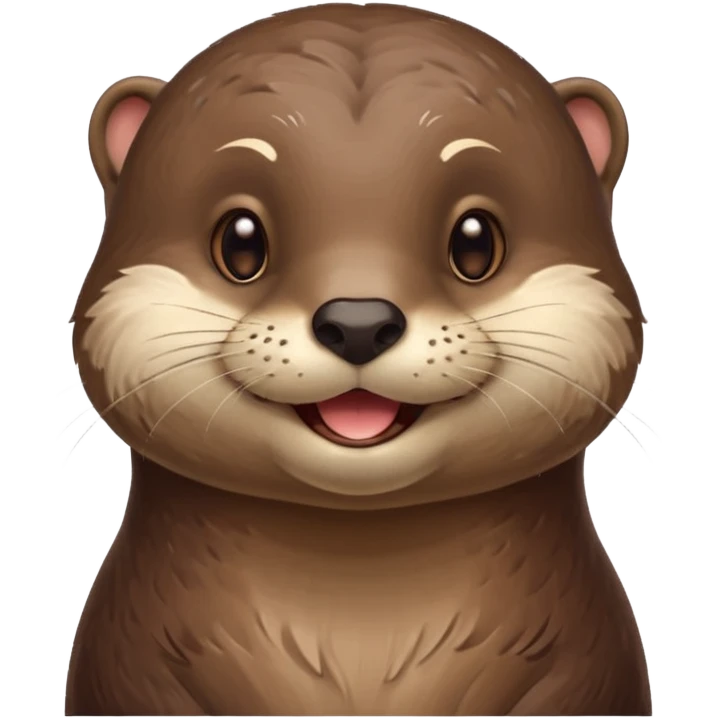 a flirty male otter winking emoji