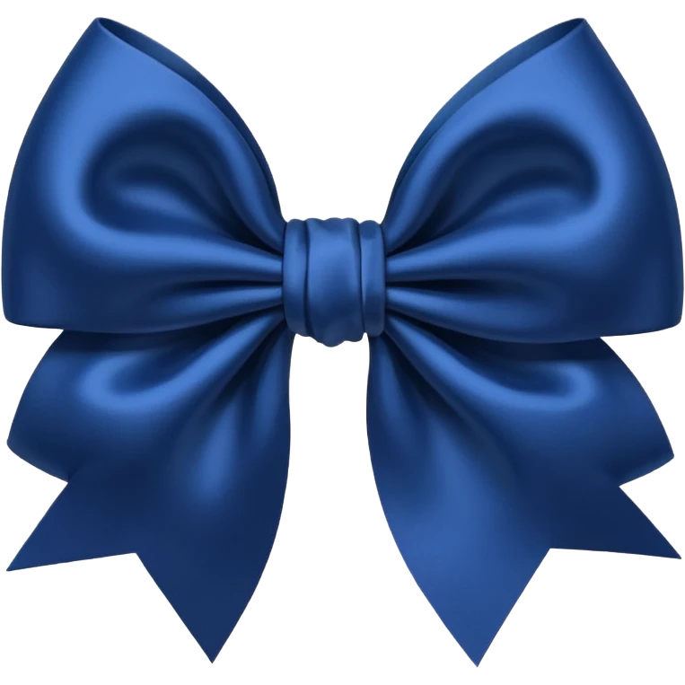 Navy blue bow emoji