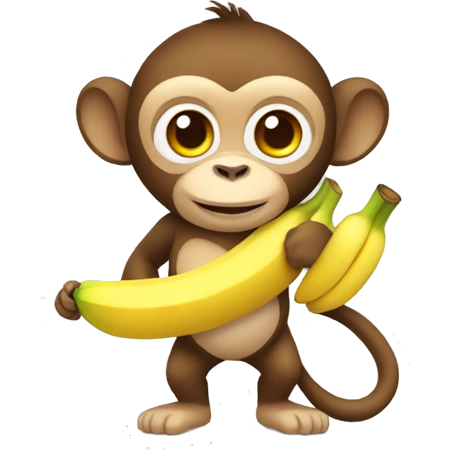a monkey wearing a banana costume emoji