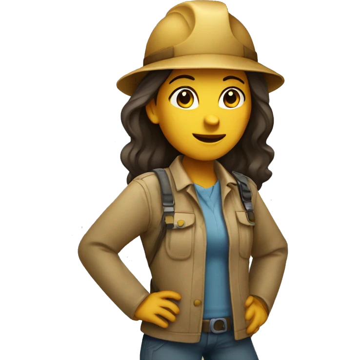 The girl is an archaeologist emoji
