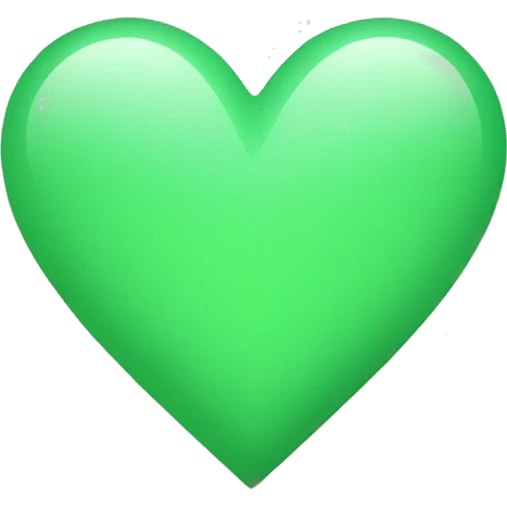 light green heart emoji