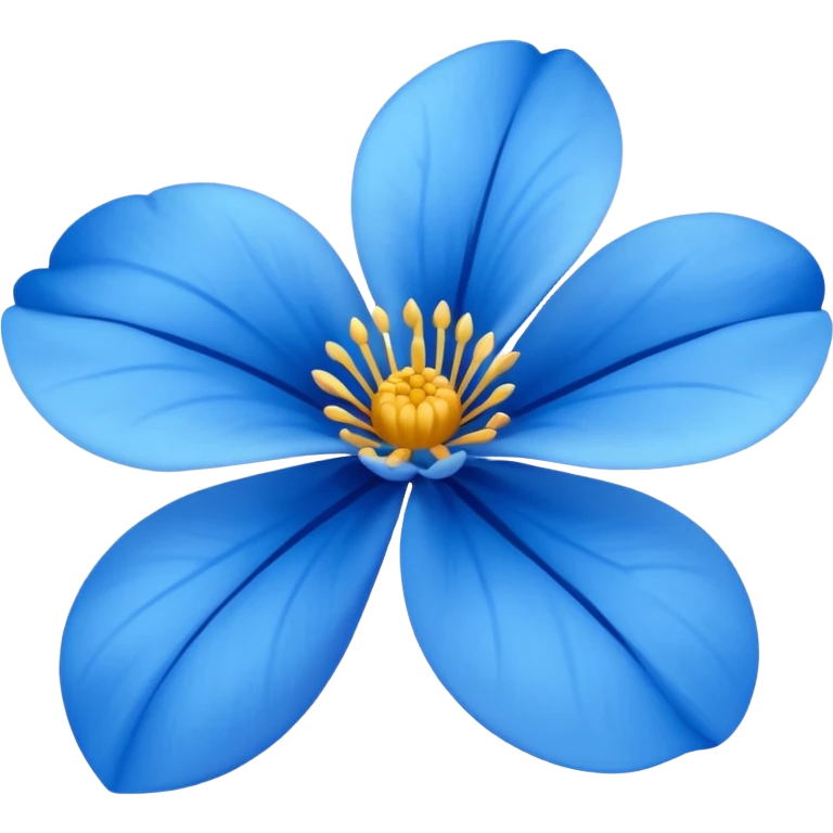 Blue flower emoji