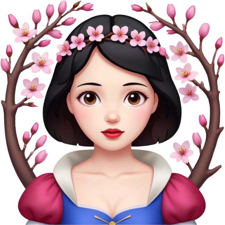 snow white cherryblossom emoji