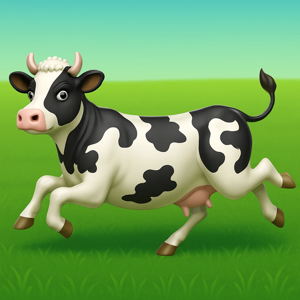 Make the image have a green grass field background in the style of apple style emojis emoji