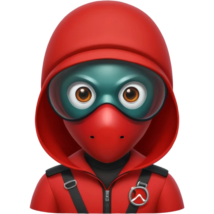 squid game guard with circle mask emoji