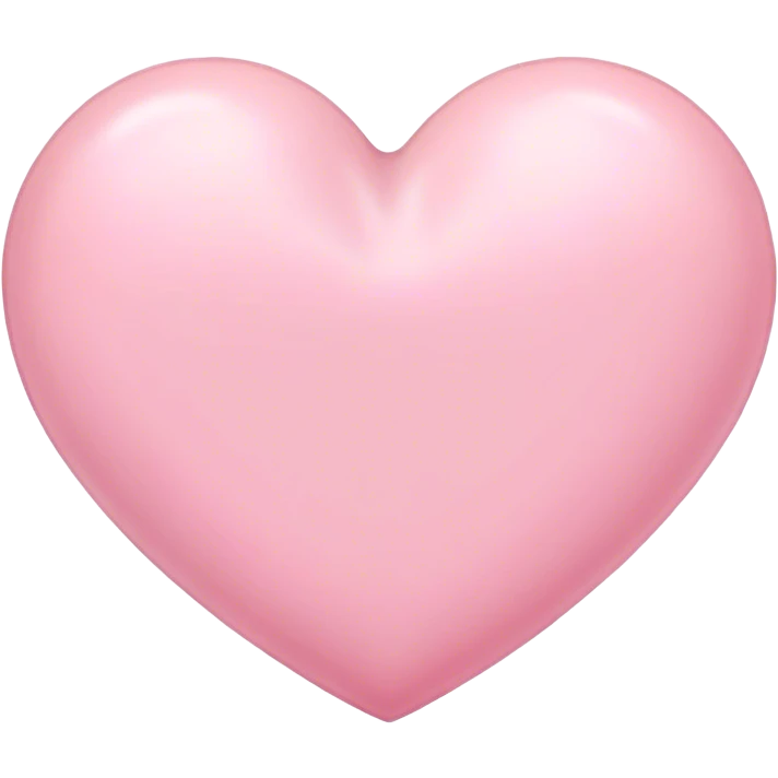 Pastel pink heart emoji