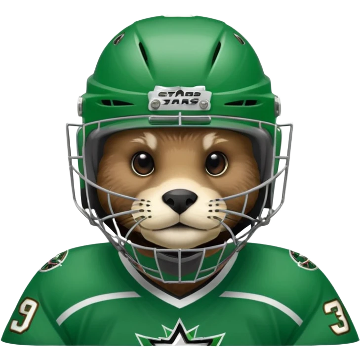 Otter Dallas Stars Goalie emoji
