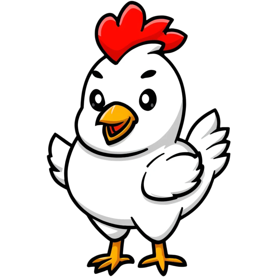 royal rooster wearing a crown emoji