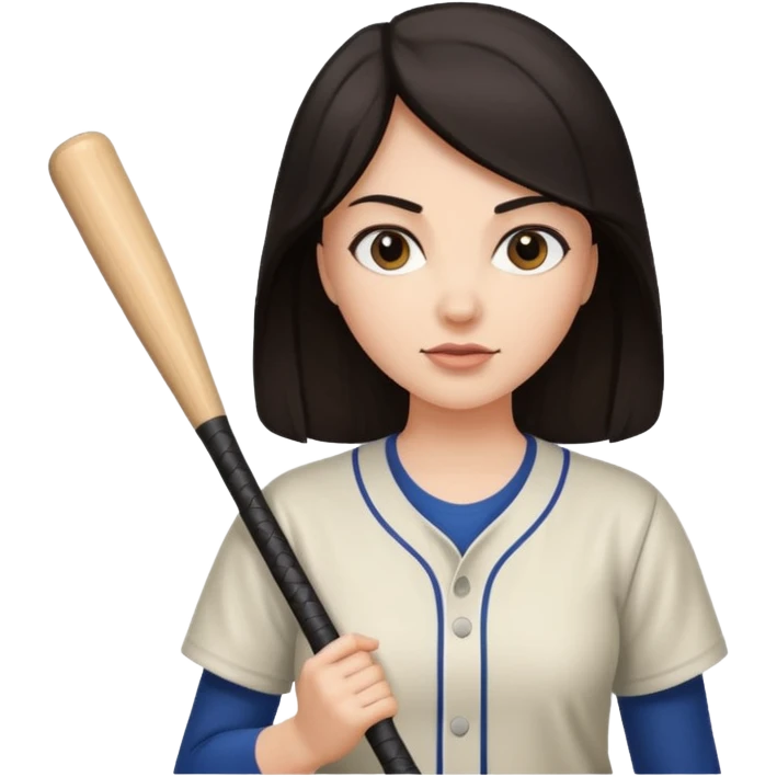 bat and woman with dark hair emoji