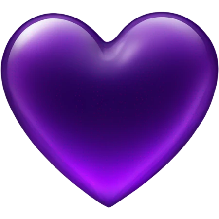 Shiny glass dark purple heart  emoji