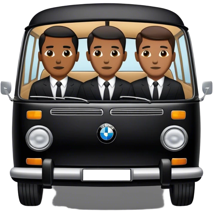 Men in black bmw combi  emoji