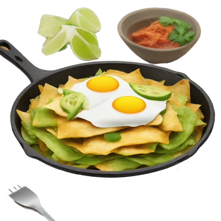 chilaquiles verdes con pollo emoji