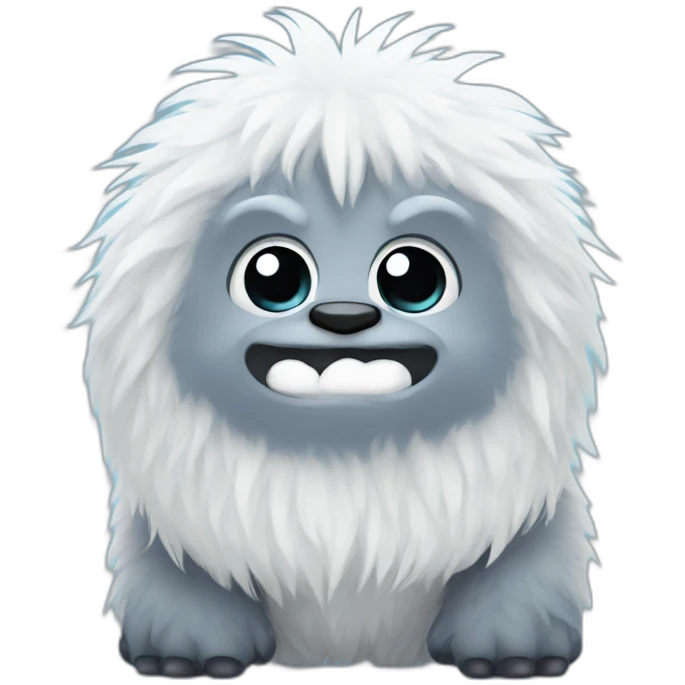 little kawaii Yeti emoji