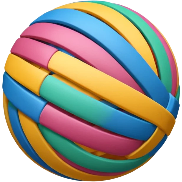 A Rubber Band Ball. emoji
