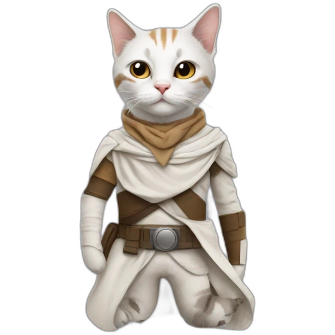 Cat in costume star wars emoji