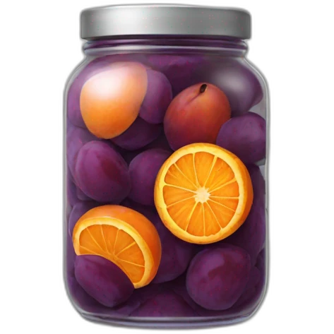 jar of orange dried plum emoji