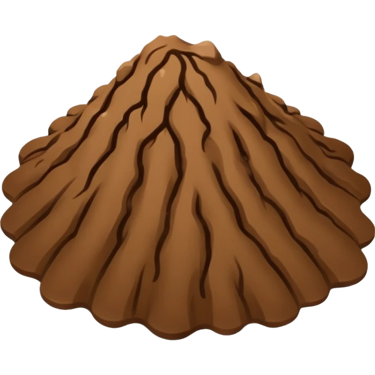 Brown stinky circle emoji