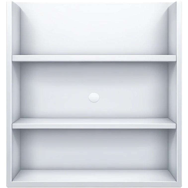 white shelves emoji
