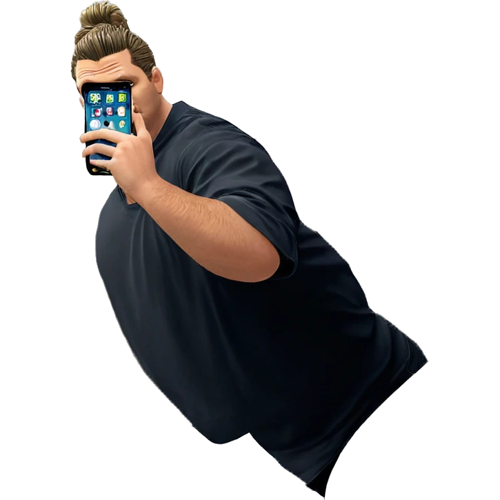 bathroom selfie with phone emoji