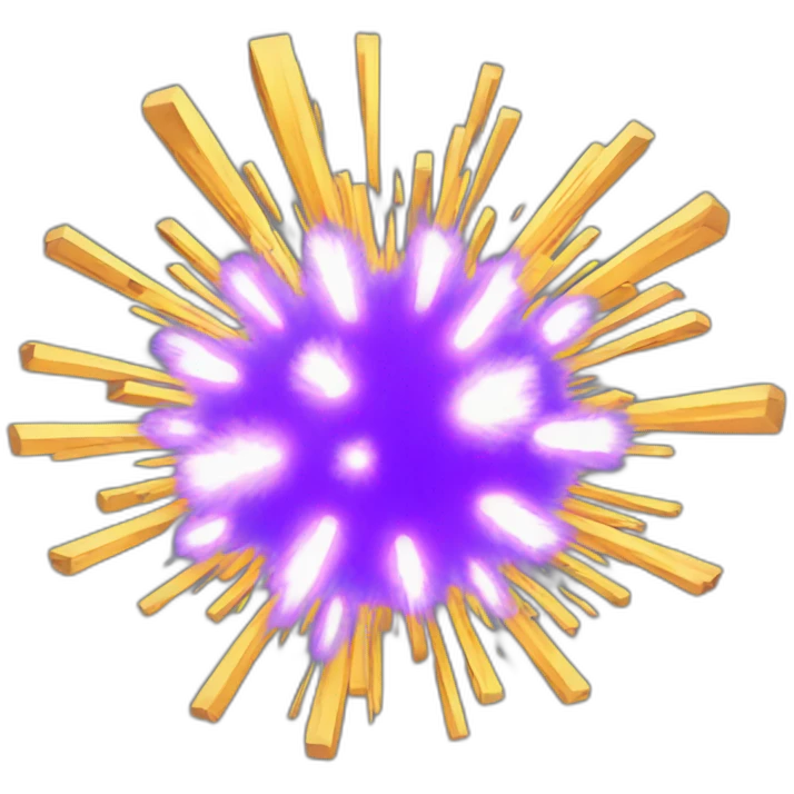 Exploding like animation emoji