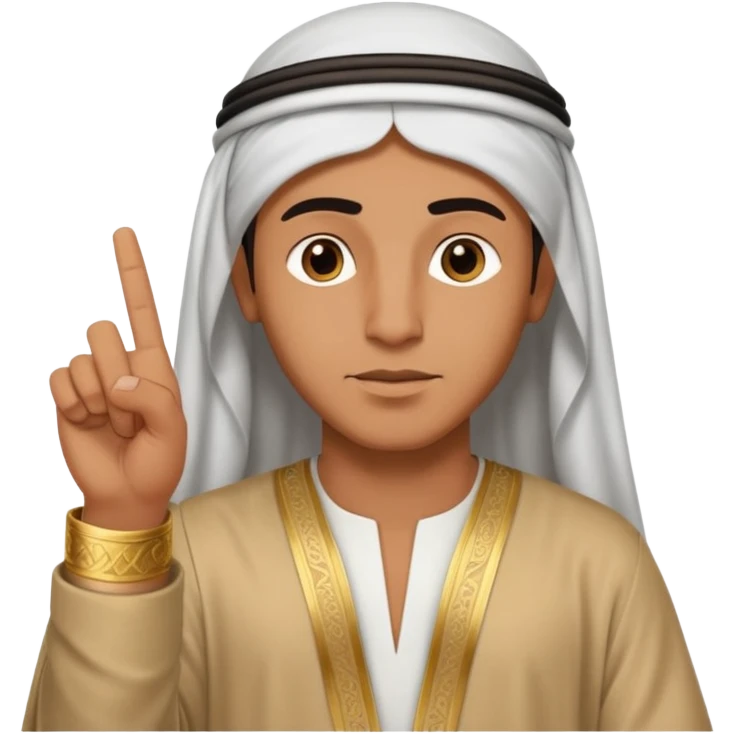 mano sacando sacando el dedo de en medio manera arabe  emoji