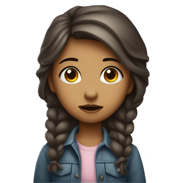 Girl with a pouty lip, wide puppy eyes, and slightly tilted head, expressing a playful yet genuine ‘please’ or begging expression.” emoji