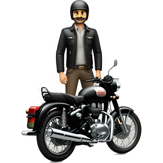 royal enfield classic 350 black emoji