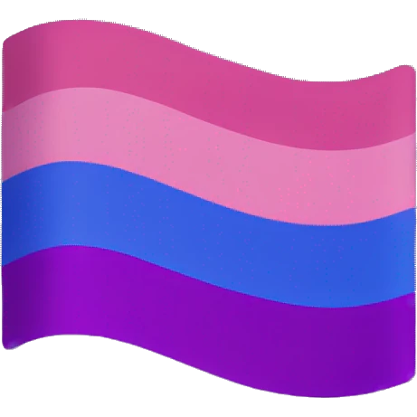 Bisexual pride flag emoji