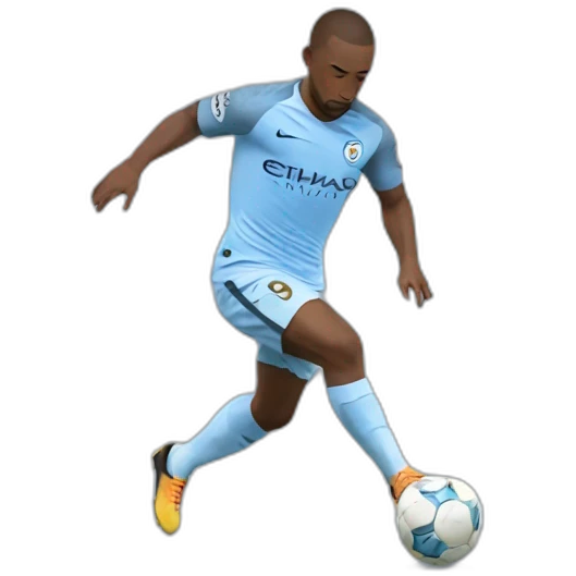 manchester city player tackling emoji