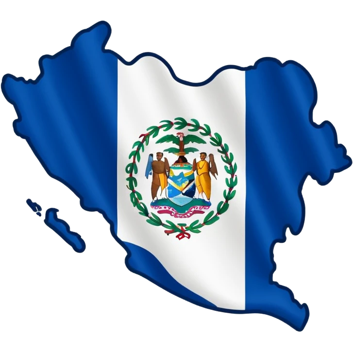 Belizean flag but map emoji
