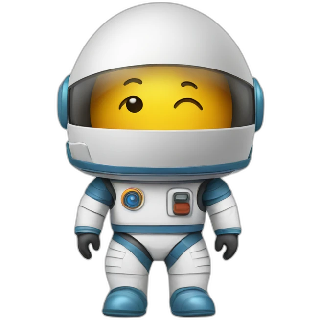 Egg space man with Helmet emoji