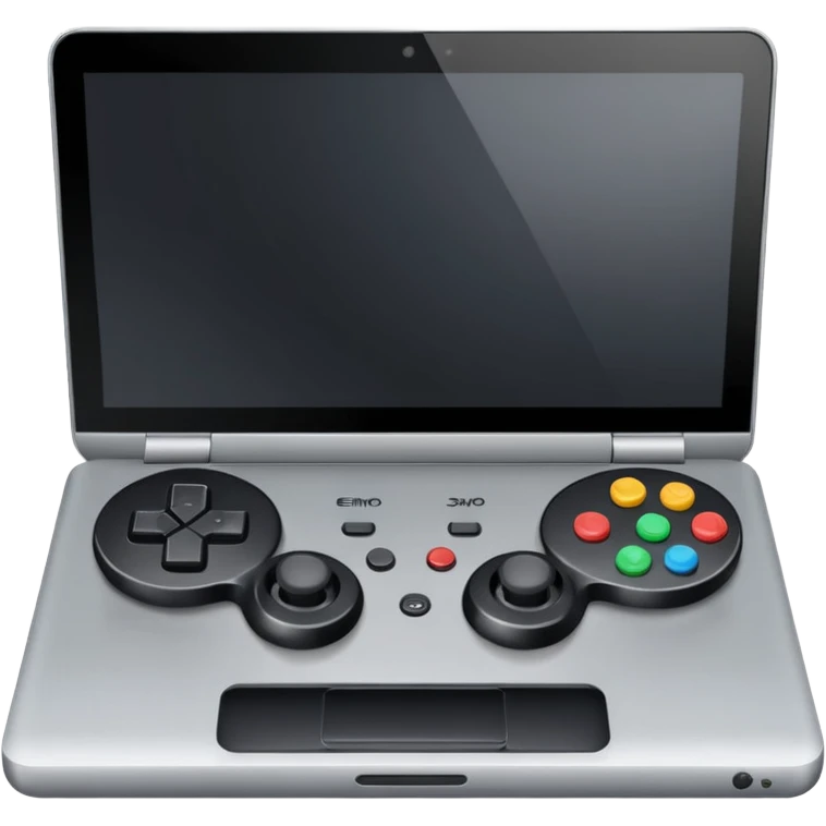 a laptop with controler for music emoji